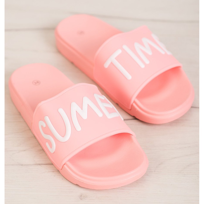 SHELOVET Pantoufles en caoutchouc rose 2