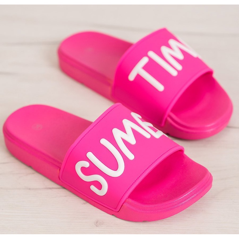 SHELOVET Pantoufles en caoutchouc rose 2