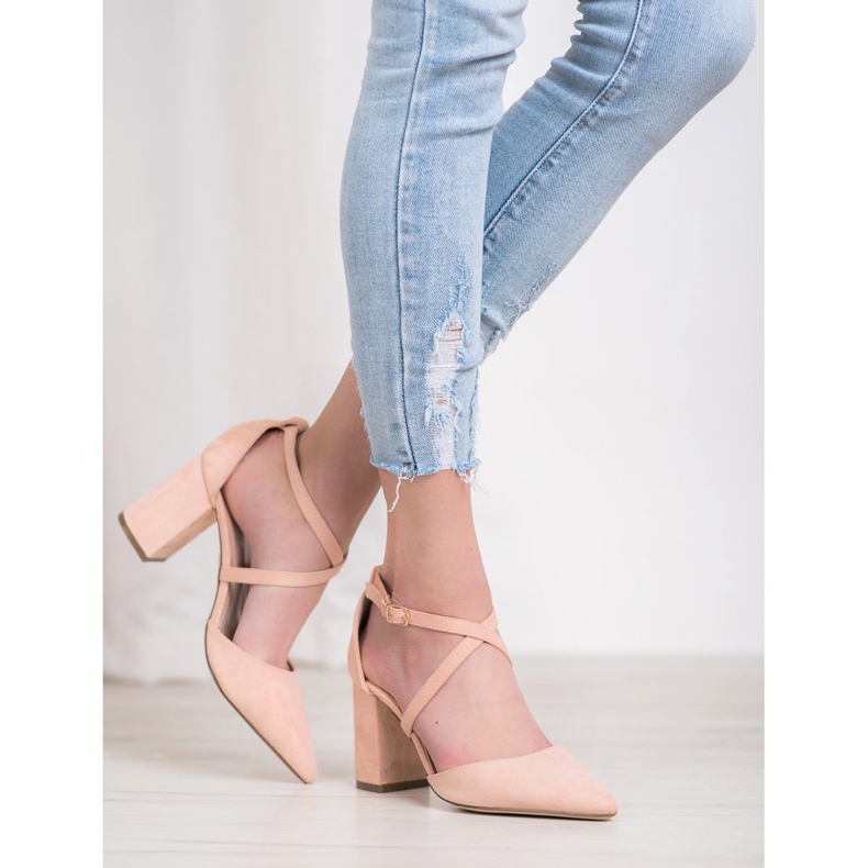 Diamantique Pompes sur un pilier multicolore rose 1 Diamantique Pompes sur un pilier multicolore rose 1