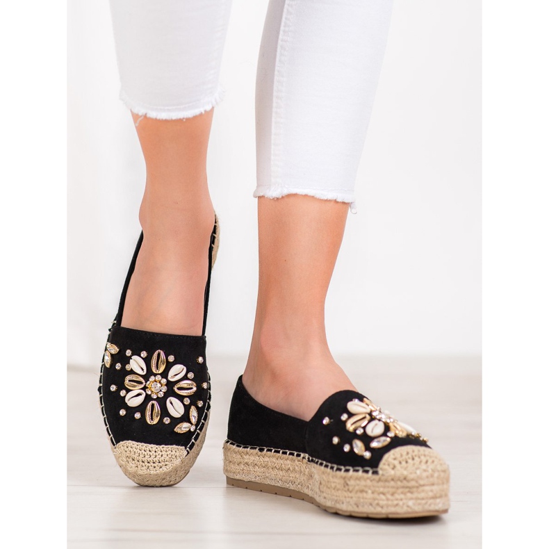 Seastar Espadrilles Avec Ornements noir 1