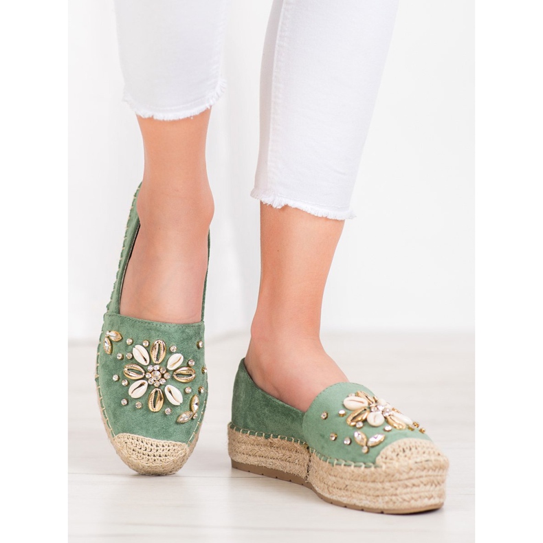 Seastar Espadrilles Avec Ornements vert 2