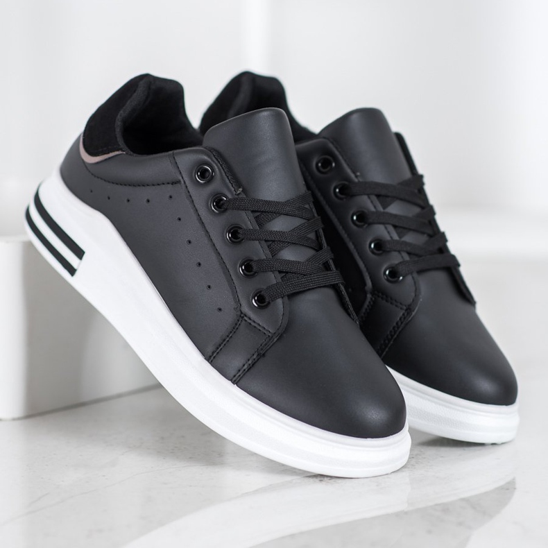 Diamantique Chaussures de sport à la mode le noir 2