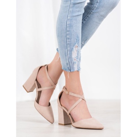 Seastar Escarpins en daim beige 1