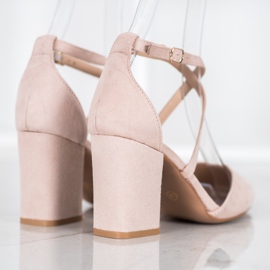 Seastar Escarpins en daim beige 4