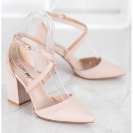 Seastar Escarpins en daim beige 5