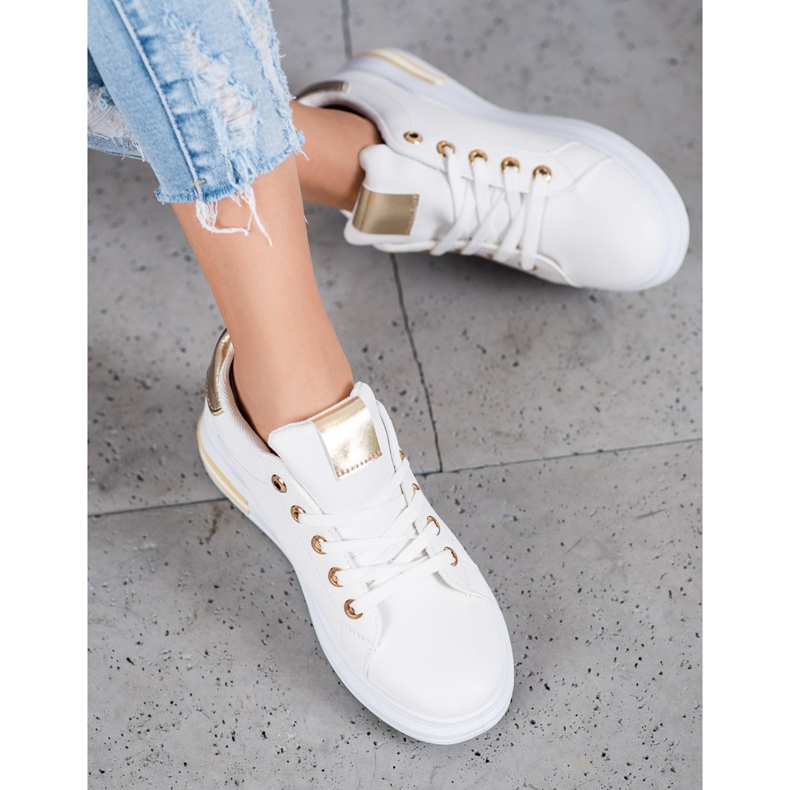 SHELOVET Chaussures de sport à la mode blanche 1