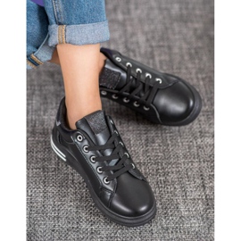 Diamantique Chaussures de sport noires le noir 1