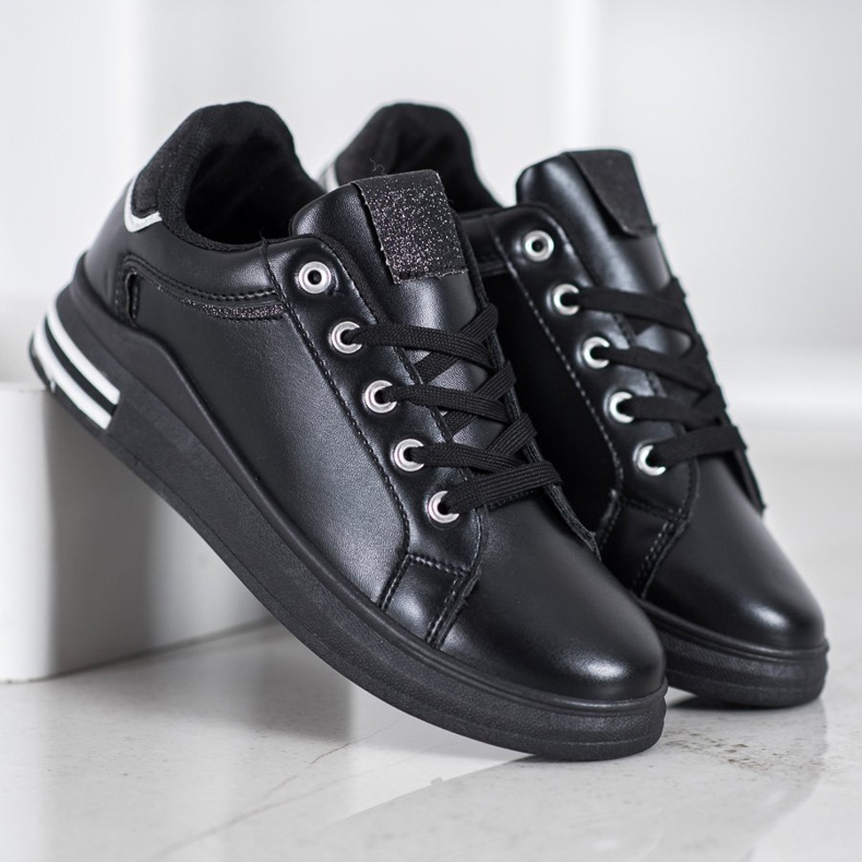 Diamantique Chaussures de sport noires le noir 2