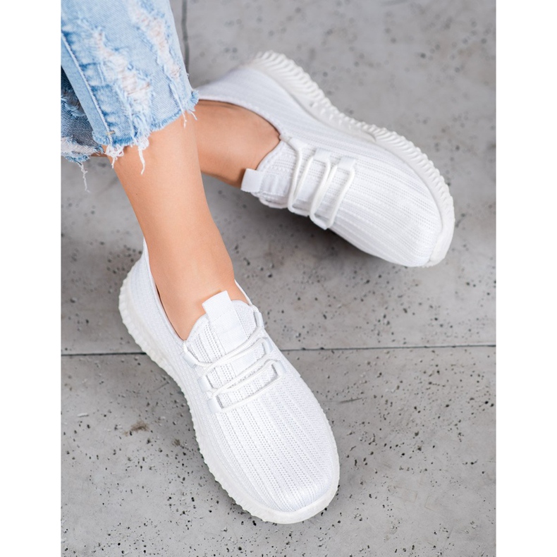 SHELOVET Chaussures de sport textiles blanc 1