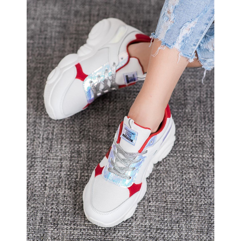 SHELOVET Chaussures de sport confortables blanc 2