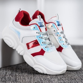 SHELOVET Chaussures de sport confortables blanche 1