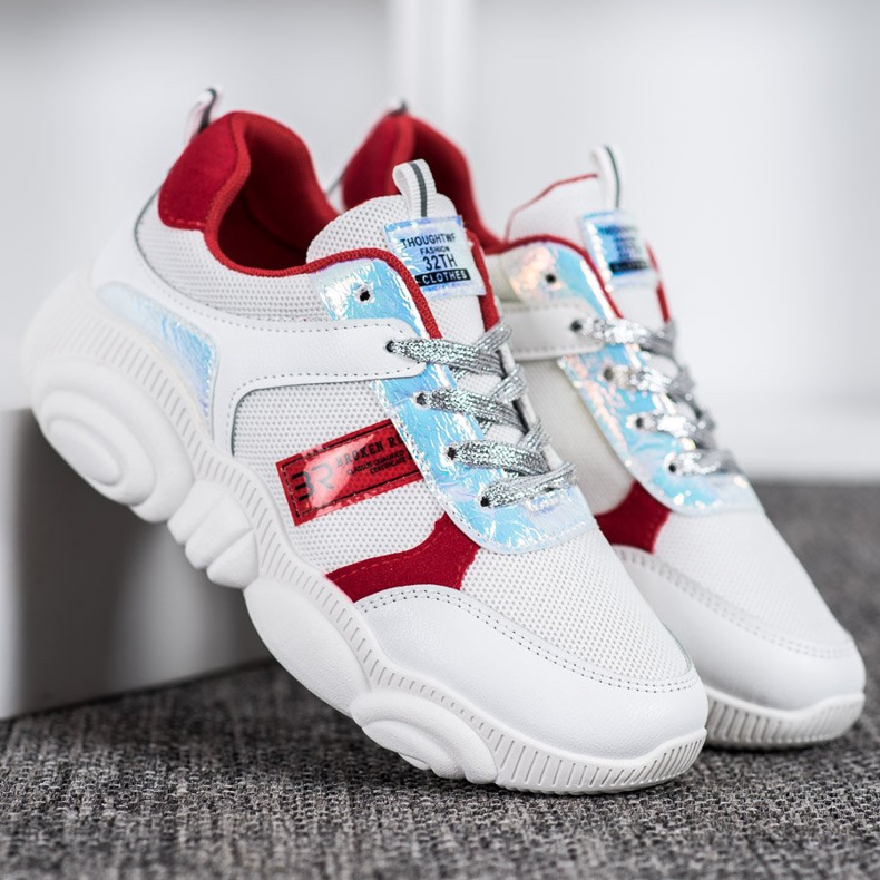 SHELOVET Chaussures de sport confortables blanche 1