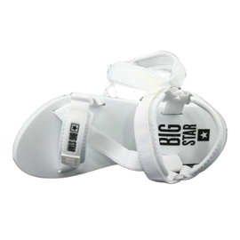 Sandales textile Big Star 274A351 blanc 4
