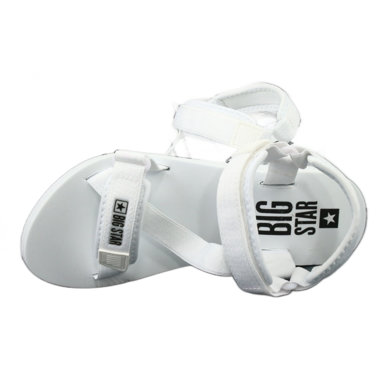 Sandales textile Big Star 274A351 blanc blanche 4