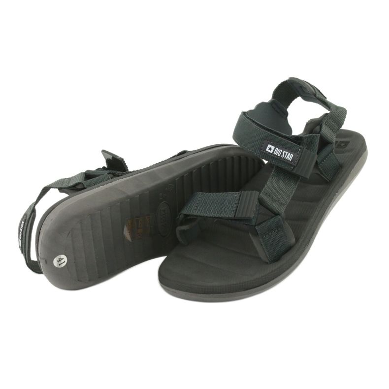 Sandales pour hommes Big Star 174501 gris 3