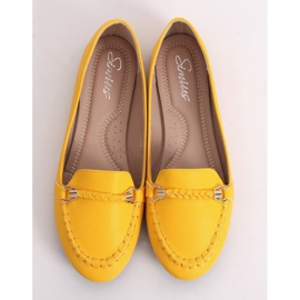 Mocassins femme miel A8636 Jaune 4