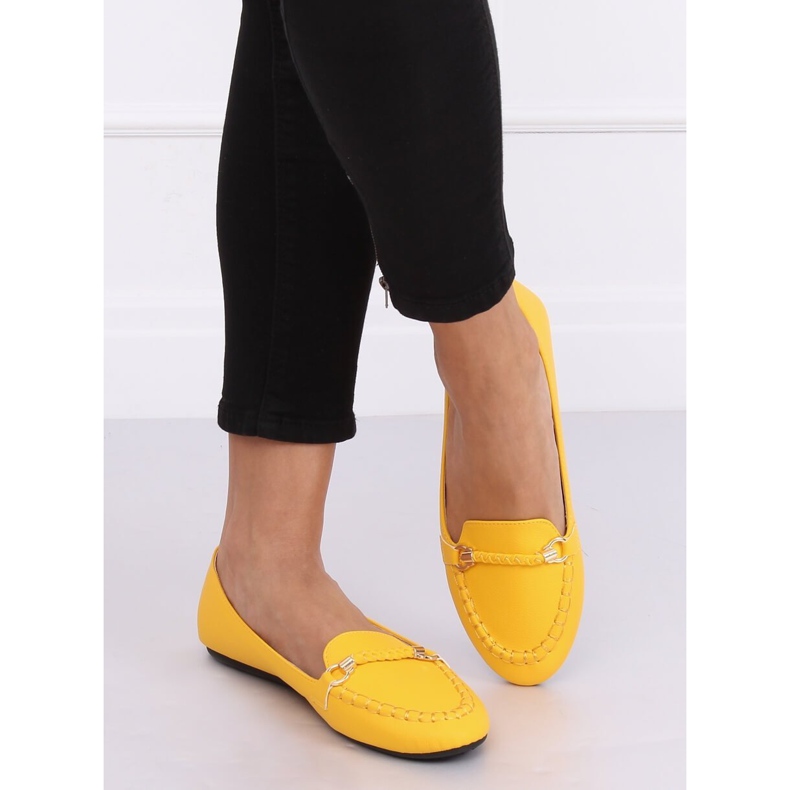 Mocassins femme miel A8636 Jaune 2