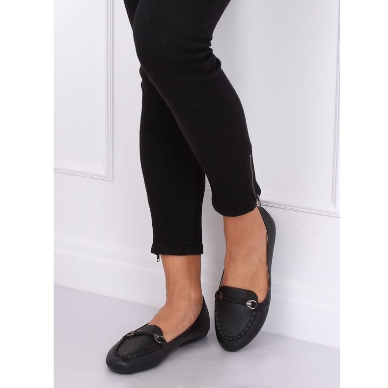 Mocassins femme noirs A8636 Noir 2