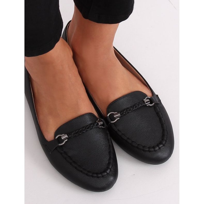 Mocassins femme noirs A8636 Noir 1