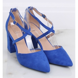 Escarpins talons hauts coupé cobalt LY9153-5 Bleu 3