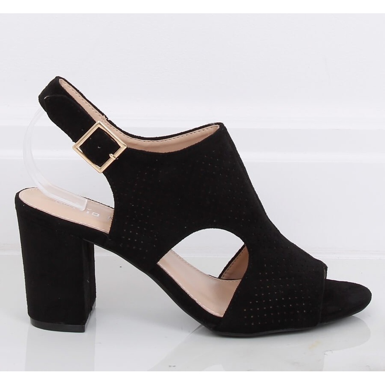 Sandales à talons noires 99-33A Noir le noir 1