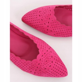 Ballerines ajourées fuchsia NK18P Fushia rose 2