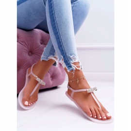 LU BOO Sandales Femme Tongs Meliski à sequins Rose Lomba 2