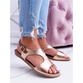 Sandales Kongito dorées claires 1