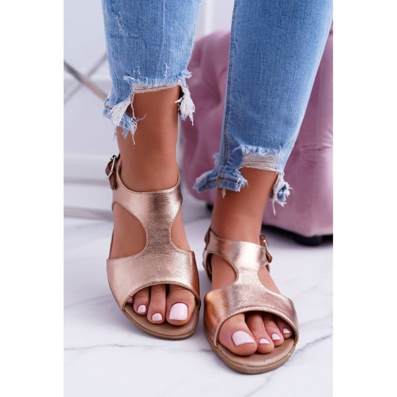 Sandales Kongito dorées claires 2