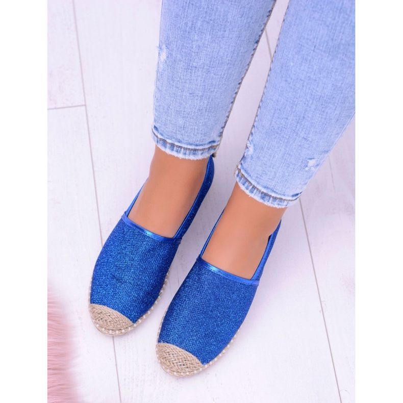 Espadrilles Lu Boo Bleuet Femme Slip On Brocade Miravet 2