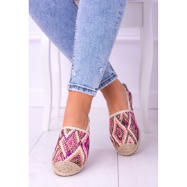 Lu Boo | Espadrilles Bimbi à enfiler en lin pour femmes multicolore 1