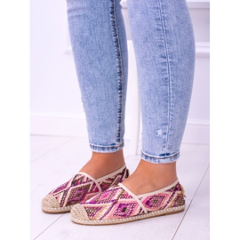 Lu Boo | Espadrilles Bimbi à enfiler en lin pour femmes multicolore 4