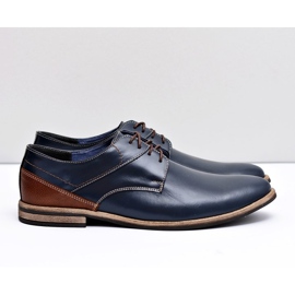 Bednarek Polish Shoes Richelieu Homme Bednarek Elegant Cuir Bleu Marine Marcelo 2
