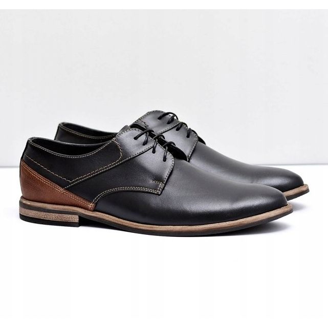 Bednarek Polish Shoes Richelieu Homme Bednarek Elegant Cuir Noir Marcelo 1