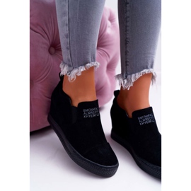 Baskets Snekers Femme Lu Boo Slip-on Noir Kaori le noir 1