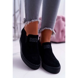 Baskets Snekers Femme Lu Boo Slip-on Noir Kaori le noir 4