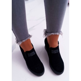 Baskets Snekers Femme Lu Boo Slip-on Noir Kaori le noir 5