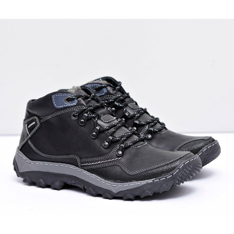 Mateos Chaussures de trekking noires pour hommes Etemor 1