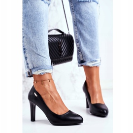 Escarpins noirs pour femmes Matte Sergio Leone On a Campbell Post 1