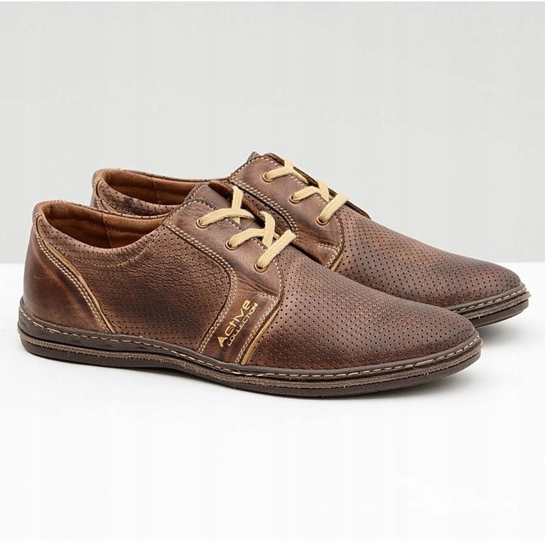 Joker Chaussures À Lacets En Cuir Marron Pour Hommes Markos brun 1 Joker Chaussures À Lacets En Cuir Marron Pour Hommes Markos brun 1