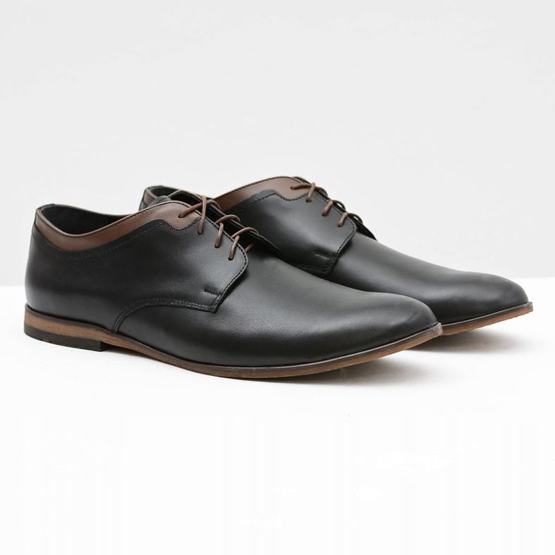 Gejms Chaussures Homme Gianni Noires En Cuir 1