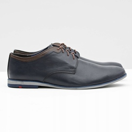 Gejms Chaussures Homme Gianni Bleu Marine En Cuir 2
