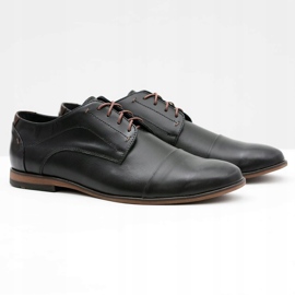 Gejms Chaussures Homme Livio Noires En Cuir 1