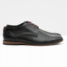 Gejms Chaussures Homme Livio Noires En Cuir 2