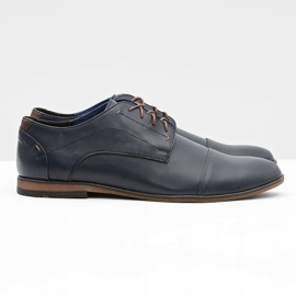 Gejms Chaussures Homme Cuir Bleu Marine Livio 2