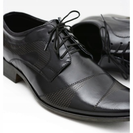 Lukas Chaussures habillées en cuir pour hommes Flavio noir 1