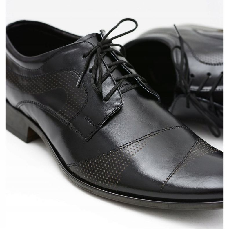 Lukas Chaussures habillées en cuir pour hommes Flavio noir 1