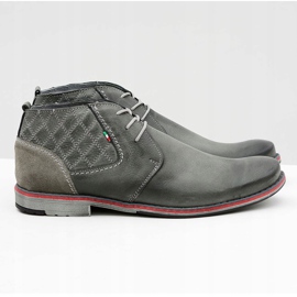 Gino Tuzzi Chaussures en cuir pour hommes grises Graziano 2