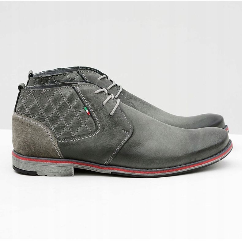 Gino Tuzzi Chaussures en cuir pour hommes grises Graziano 2
