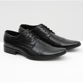 Mario Boschetti Chaussures habillées noires pour hommes Willy le noir 1